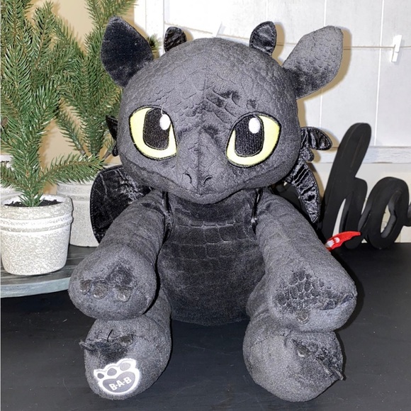 BuildABear Toys Dreamworks How To Train Your Dragon Toothless Build A Bear Plush Poshmark